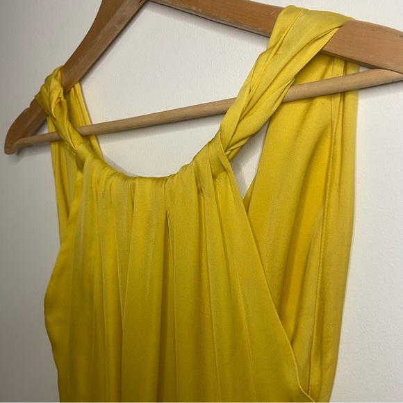 How To Lose a Guy in Ten Days DRESS!! Boss Hugo Boss Yellow Silk Gown. Size 6. - Picture 4 of 15